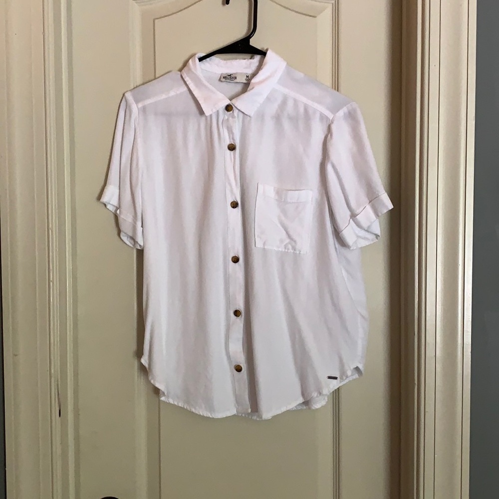 white holister button down